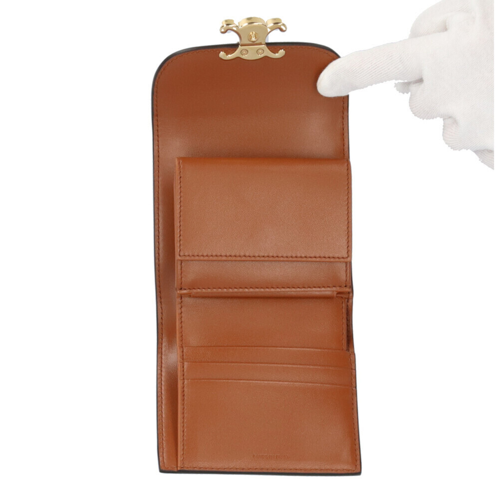 Celine Triomphe Tri-fold Wallet, Canvas 10D783, Women's, Pre-owned. - Picture 5 of 7